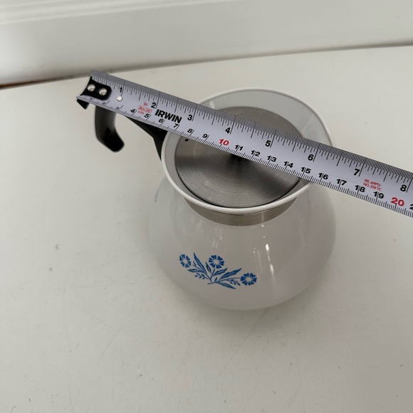 Vintage Corning Ware Blue Cornflower 6 Cup Tea Pot P-104 With Rare Backstamp - Picture 4 of 10